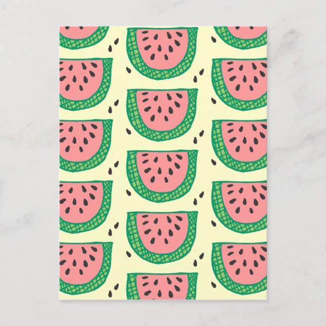 Wassermelone Postkarte (Vorderseite)
