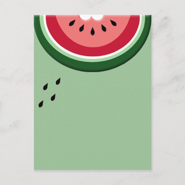 Wassermelone Postkarte (Vorderseite)