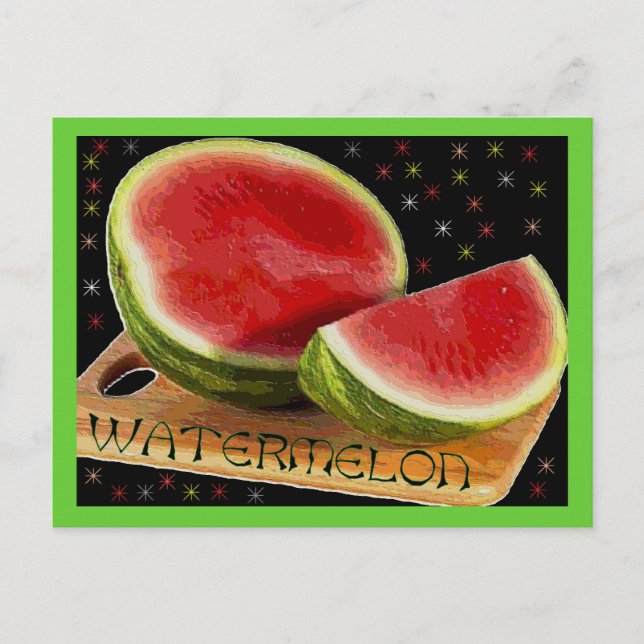 Wassermelone Postkarte (Vorderseite)