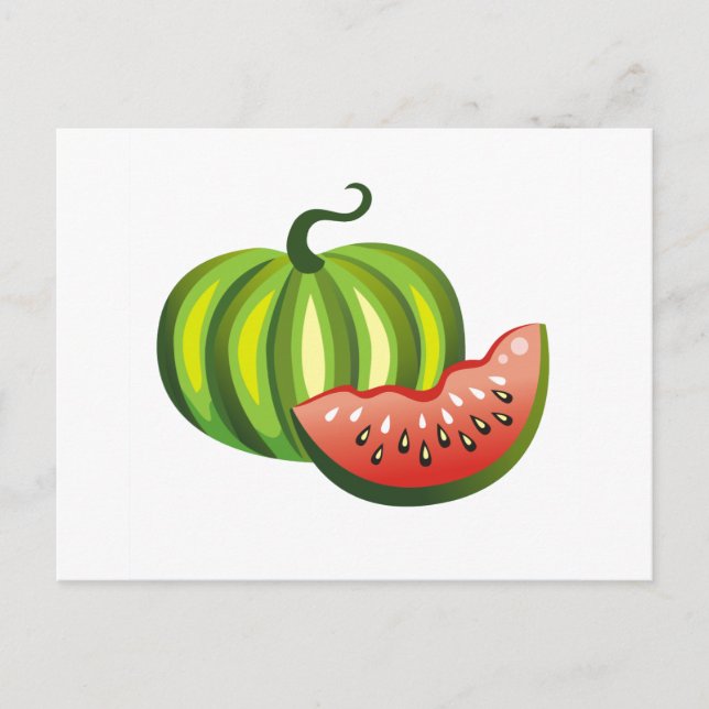 Wassermelone Postkarte (Vorderseite)