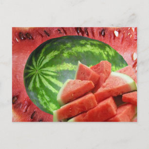 Wassermelone Postkarte