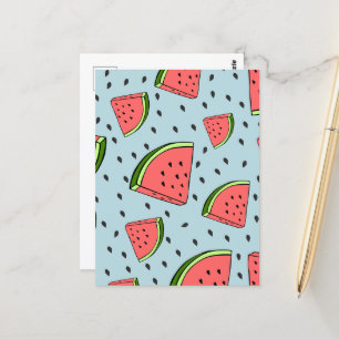 Wassermelone Postkarte