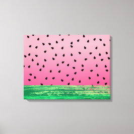 Wassermelone Rosa Grün Leinwanddruck