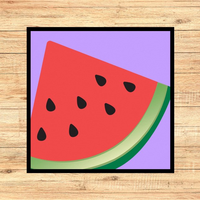 Wassermelone Rosa Lila Mitte Jahrhundert Modernes  Poster (Von Creator hochgeladen)