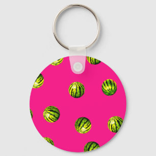 Wassermelone rosa schlüsselanhänger