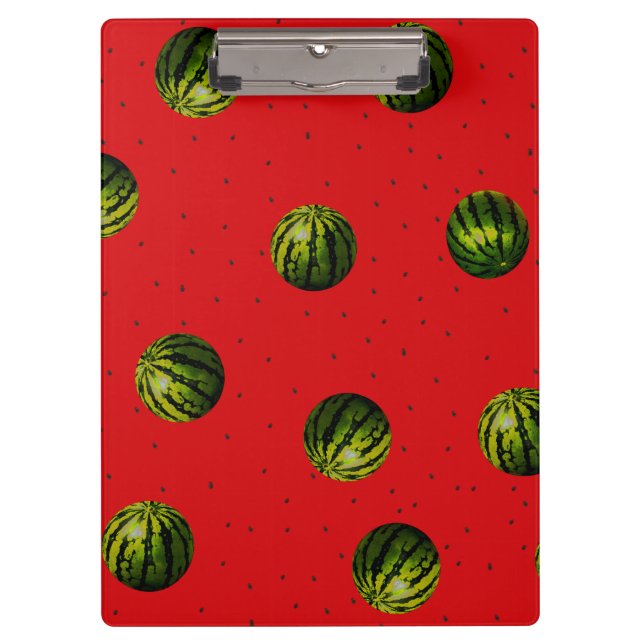 Wassermelone Rot und Samen Klemmbrett (Vorderseite)