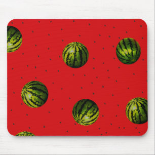 Wassermelone Rot und Samen Mousepad