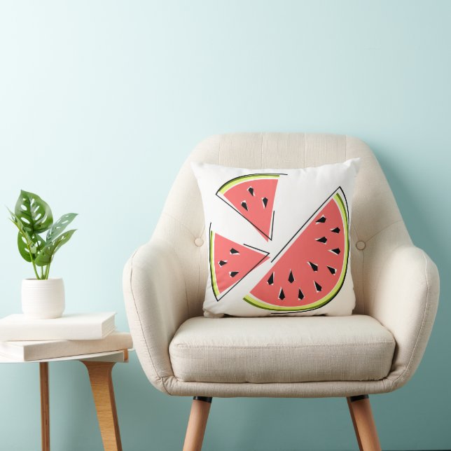 Wassermelone Rückquadrat Kissen (Stuhl )