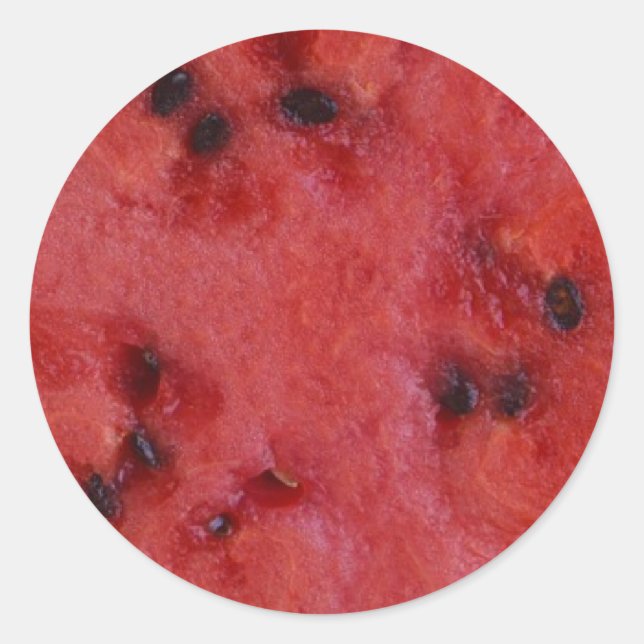 Wassermelone Runder Aufkleber (Vorderseite)