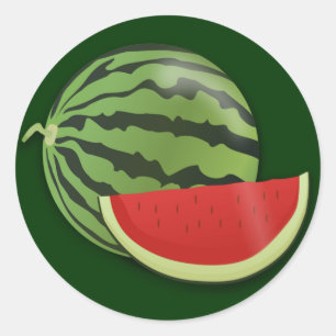 Wassermelone Runder Aufkleber