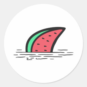 Wassermelone Runder Aufkleber