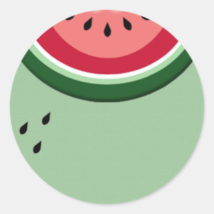 Wassermelone Runder Aufkleber