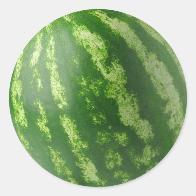 Wassermelone Runder Aufkleber (Vorderseite)