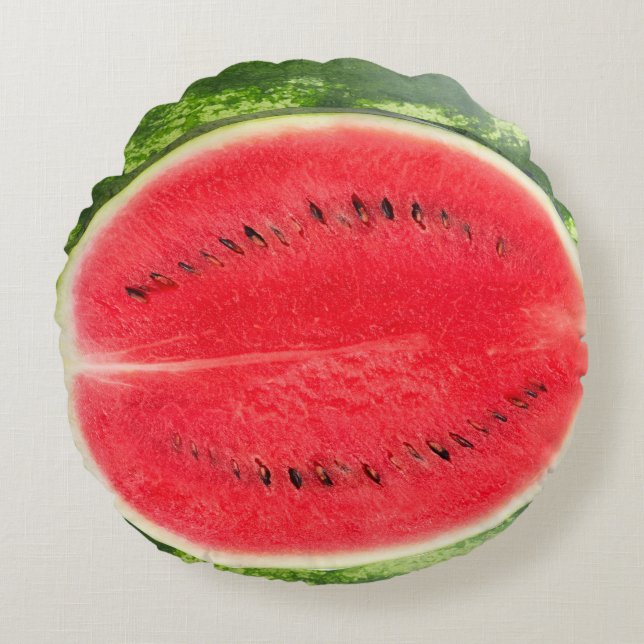 Wassermelone Rundes Kissen (Vorderseite)
