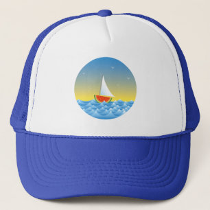 Wassermelone Sailboat-LKW-Hut Truckerkappe