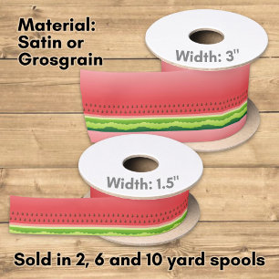 Wassermelone Satinband
