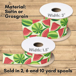 Wassermelone Satinband