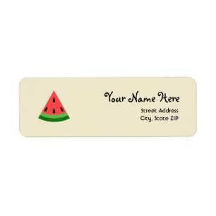 Wassermelone-Scheibe-Adressen-Etiketten