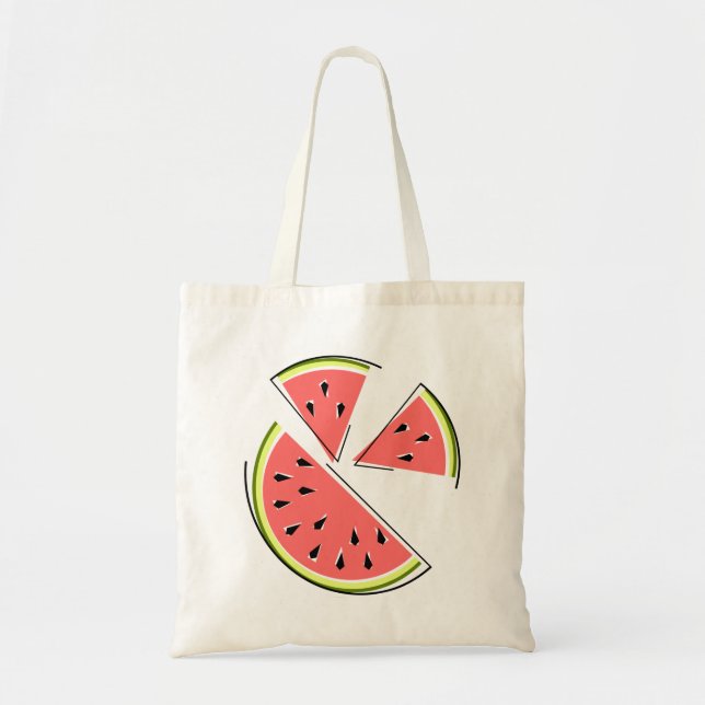 Wassermelone-Scheiben Tragetasche (Vorne)