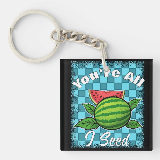 Wassermelone Schlüsselanhänger (Vorderseite)