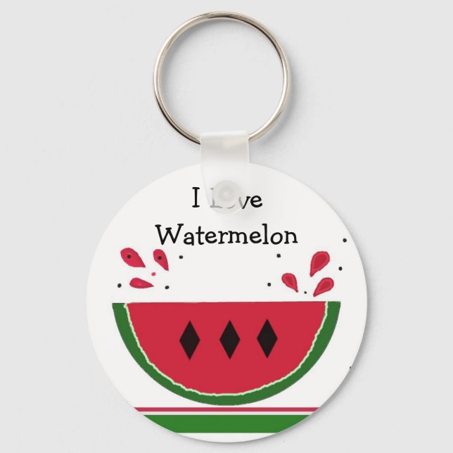 Wassermelone Schlüsselanhänger (Vorderseite)