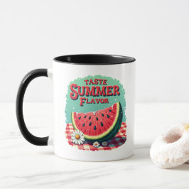 Wassermelone Schmeckt Sommergeschmack Tasse