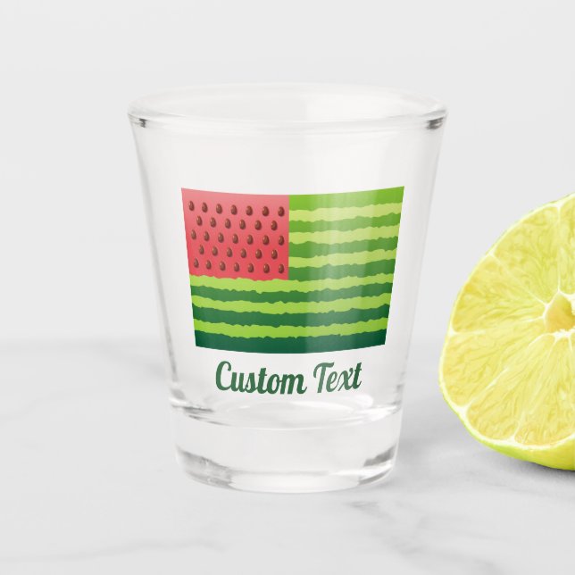Wassermelone Schnapsglas (Vorderseite)