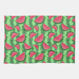 Wassermelone schneidet Muster Handtuch