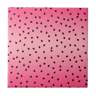 Wassermelone Schwarze Samen Sommer Vibes Saftige P Fliese