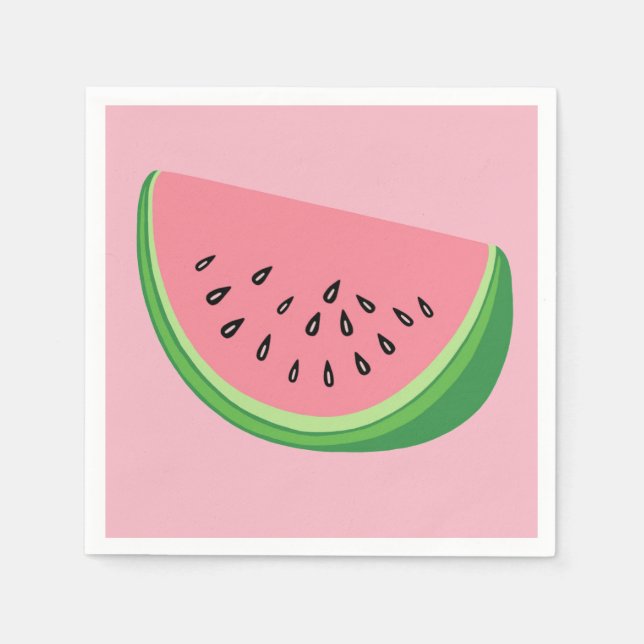 Wassermelone Serviette (Vorderseite)
