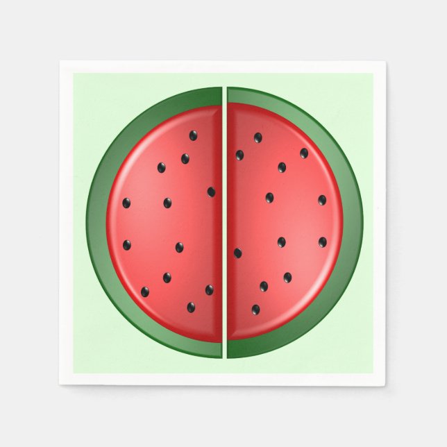 Wassermelone Serviette (Vorderseite)