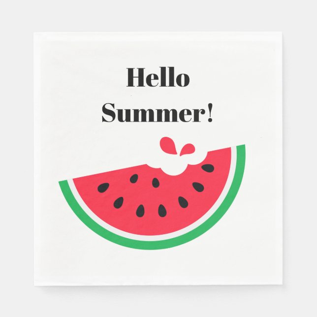 Wassermelone Serviette (Vorderseite)