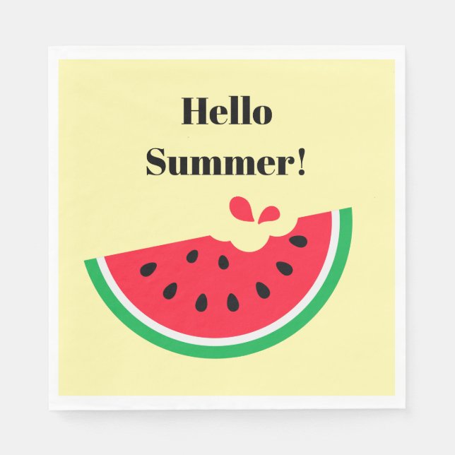 Wassermelone Serviette (Vorderseite)