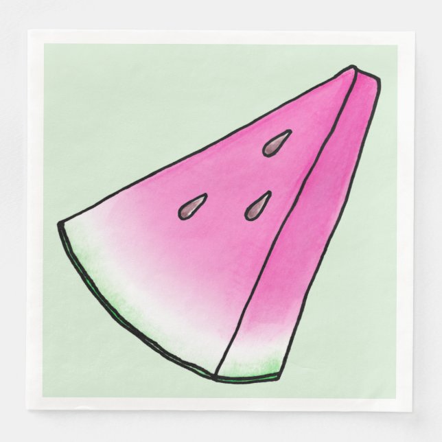 Wassermelone Serviette (Vorderseite)