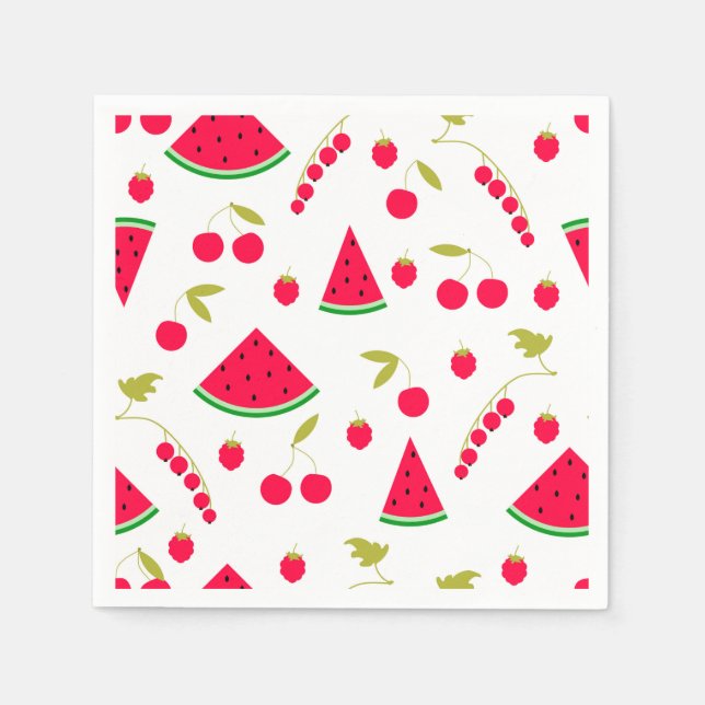 Wassermelone Serviette (Vorderseite)