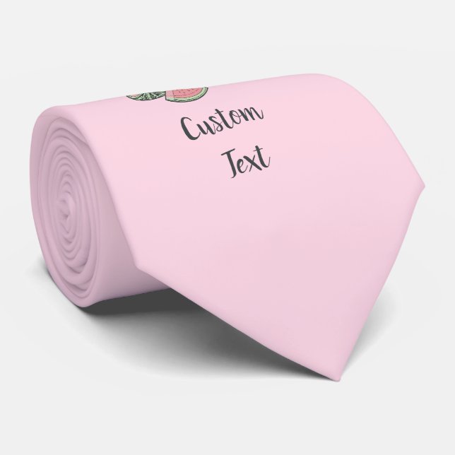 Wassermelone Sketches Krawatte (Gerollt)