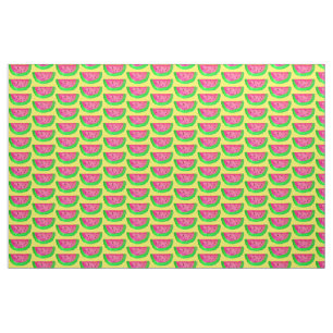 Wassermelone Slice Aquarellobst Pop Art Stoff