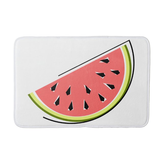 Wassermelone Slice Badematte (Vorderseite)