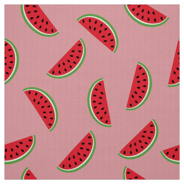 Wassermelone Slice Nahtloses Muster Stoff (Muster)