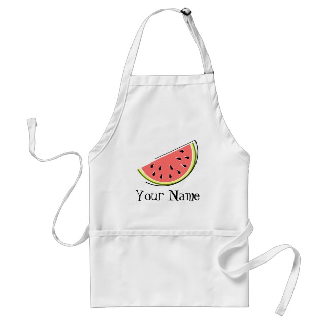 Wassermelone Slice Name Schürze (Vorne)