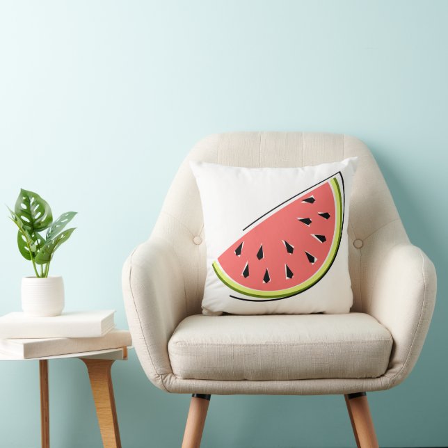 Wassermelone Slice Platz Kissen (Stuhl )