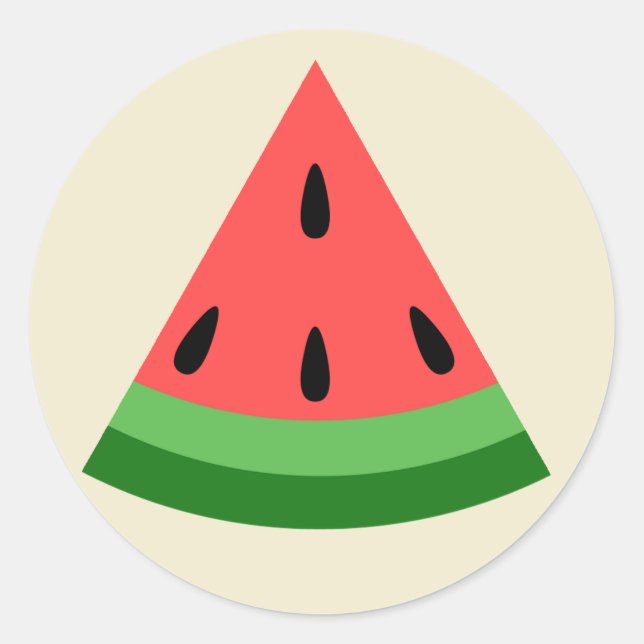 Wassermelone Slice Sticker (Vorderseite)