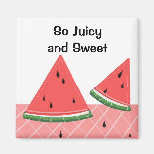 Wassermelone so saftig und süß magnet