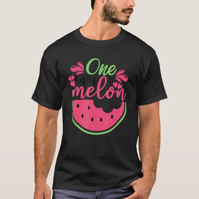 Wassermelone Sommer Eins in einem Melonen Obst Coo T-Shirt (Vorderseite)