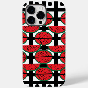 Wassermelone Sommer Frucht Geometrisches Muster Case-Mate iPhone 14 Pro Max Hülle