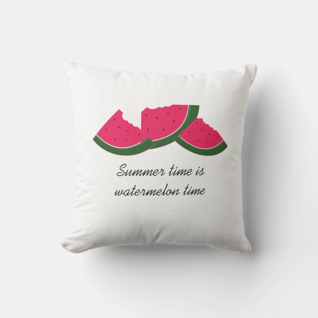 Wassermelone Sommer-Leckerei Kissen (Vorderseite)