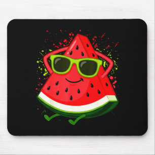 Wassermelone Sommer-Melone mit Sonnenbrille Lustig Mousepad