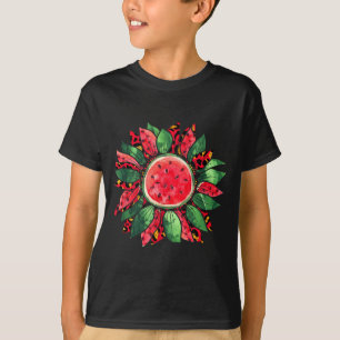 Wassermelone Sonnenblume Sommer Frieden Liebe Wass T-Shirt