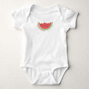 Wassermelone Stadt Baby Strampler