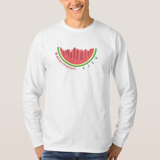 Wassermelone Stadt T-Shirt (Vorderseite)